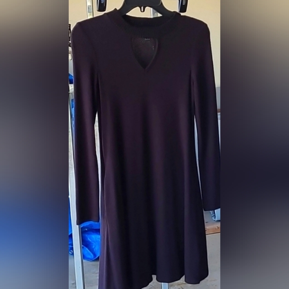 Black Knit Sweater Dress - Picture 1 of 5